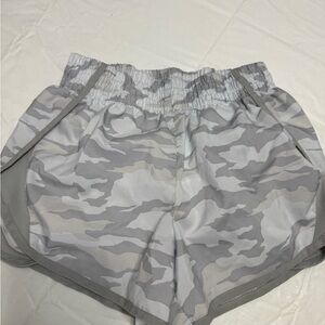 Athletic Works Gray Camo Women's Athletic Shorts